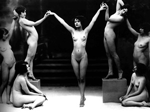 Vintage Erotica Desktop - Nude Flappers In Ceremony